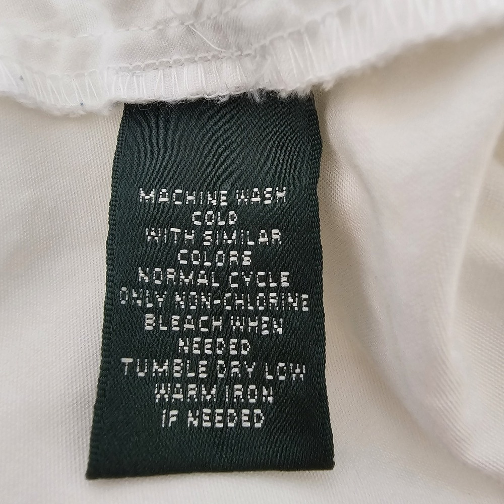 LRL Lauren Ralph Lauren Cargo Pants Womens Size 8P 8 Petite White Pockets EUC - Picture 6 of 10